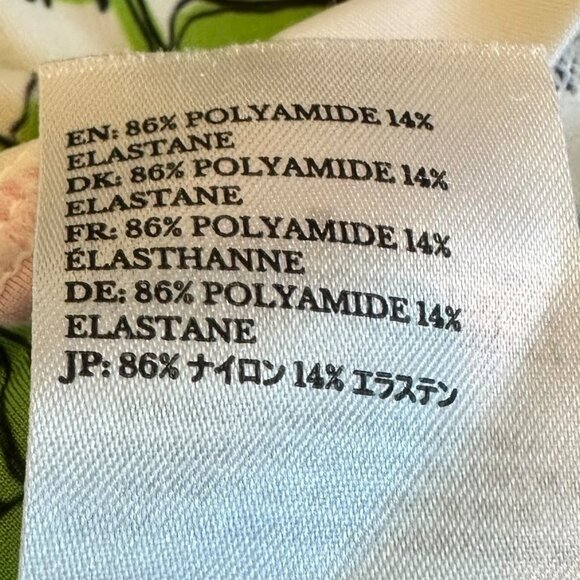 Stine Goya Juno Long Sleeve Stretch Shirt Green Sunflower Print Size Medium - Picture 7 of 12